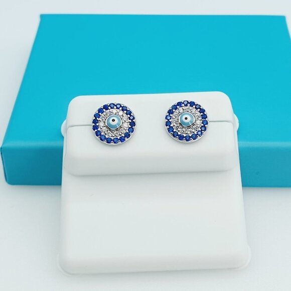 "925 Sterling Silver CZ Beautiful Earrings for Women, 1USPAR4170 - Picture 6 of 11